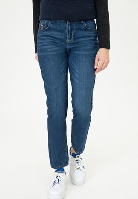 Kadın Koyu Mavi Jean Pantolon - 50238183002