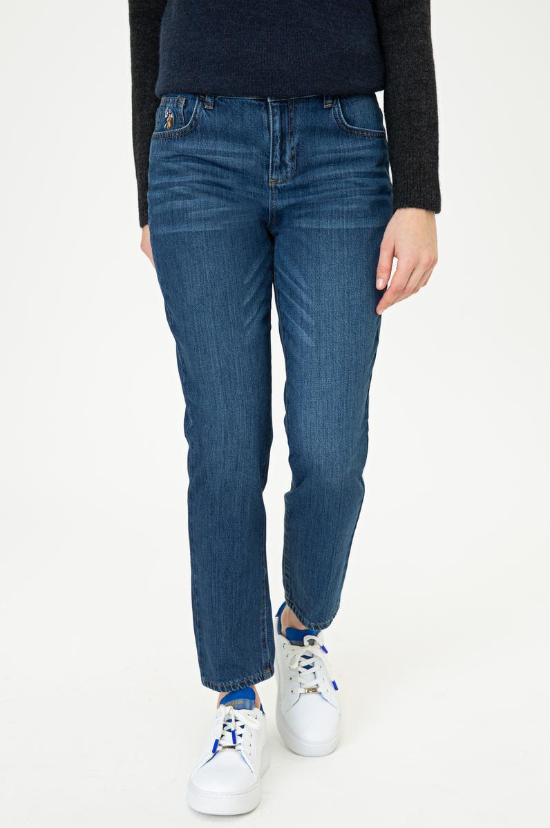 Kadın Koyu Mavi Jean Pantolon