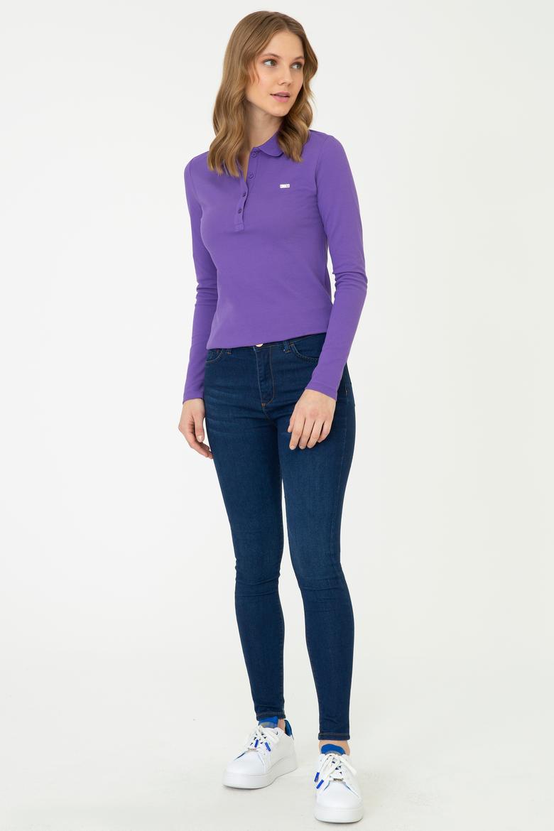 Kadın Koyu Mavi Jean Pantolon - 50238200003