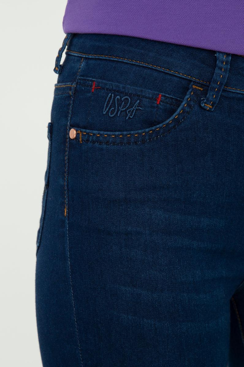 Kadın Koyu Mavi Jean Pantolon