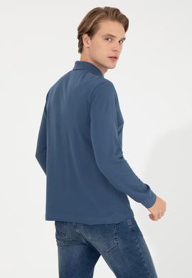 Erkek İndigo Basic Sweatshirt - 50253121173