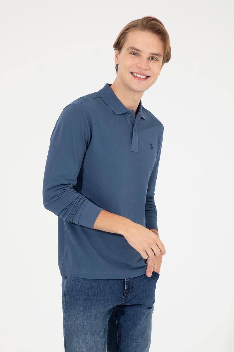 Erkek İndigo Basic Sweatshirt - 50253121173