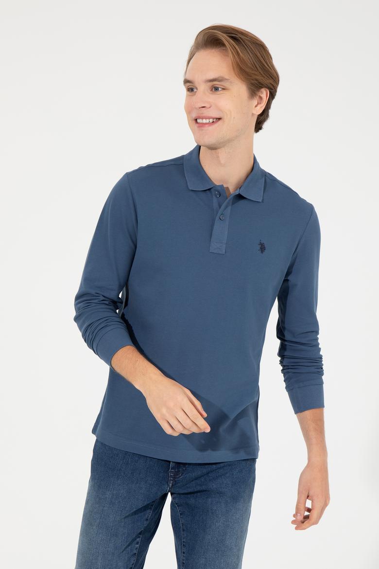 Erkek İndigo Basic Sweatshirt - 50253121173