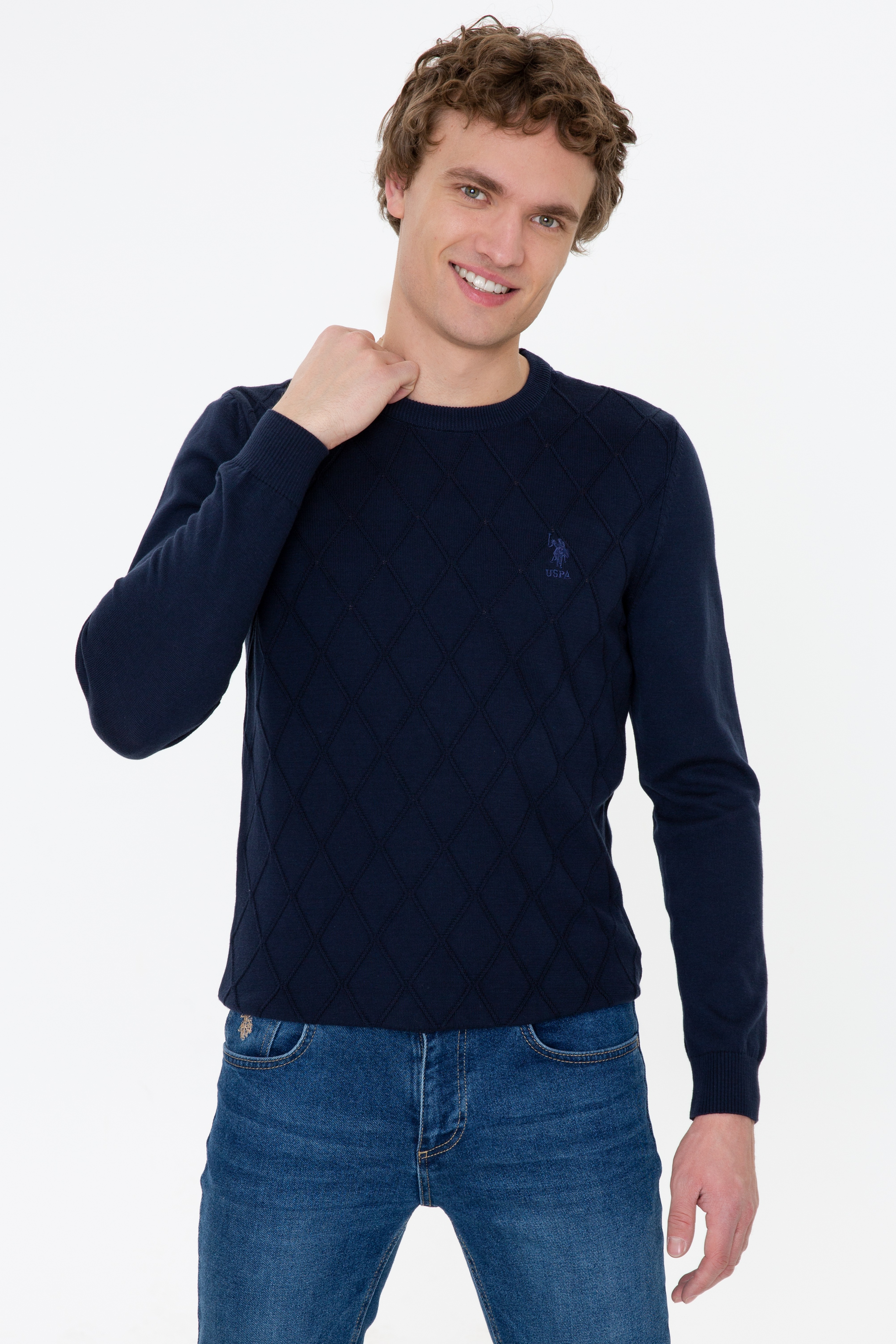 Erkek Lacivert Kazak - Image 1