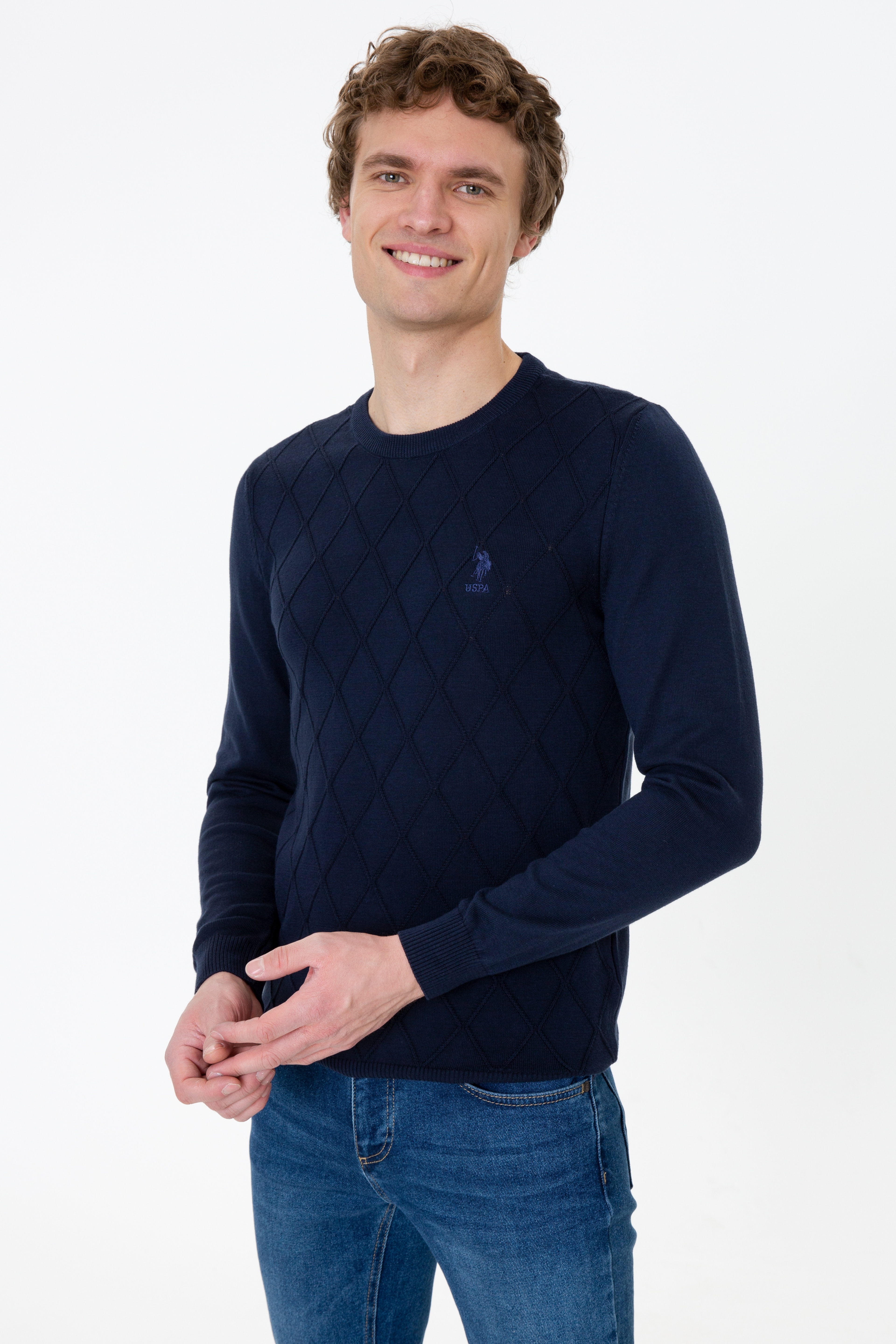 Erkek Lacivert Kazak - Image 3