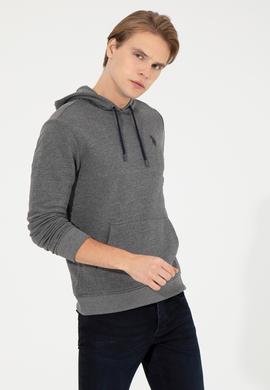 Erkek Antrasit Melanj Basic Sweatshirt - 50261140008