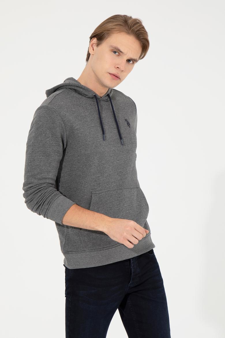 Erkek Antrasit Melanj Basic Sweatshirt - 50261140008
