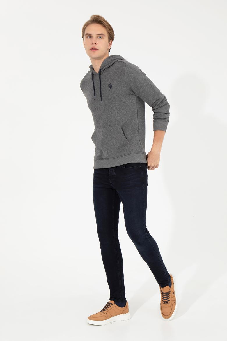 Erkek Antrasit Melanj Basic Sweatshirt - 50261140008