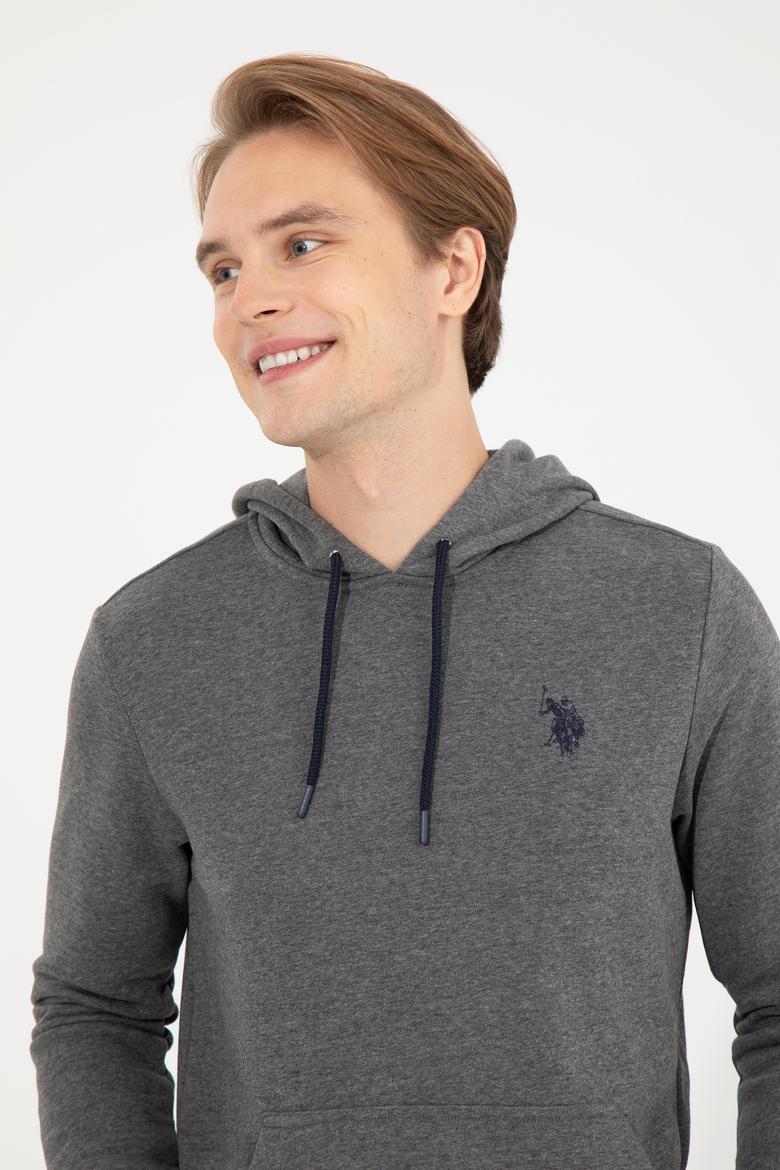 Erkek Antrasit Melanj Basic Sweatshirt - 50261140008