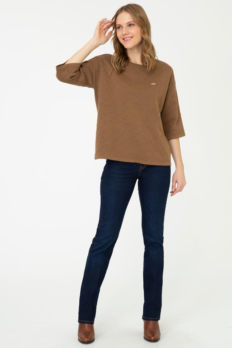 Kadın Koyu Mavi Jean Pantolon