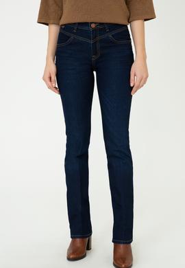 Kadın Koyu Mavi Jean Pantolon - 50241351002