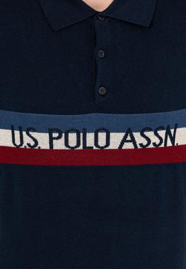 Erkek Lacivert Polo Yaka Triko Kazak - 50257848006