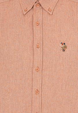 Erkek Kiremit Uzun Kollu Basic Gömlek - 50256275123