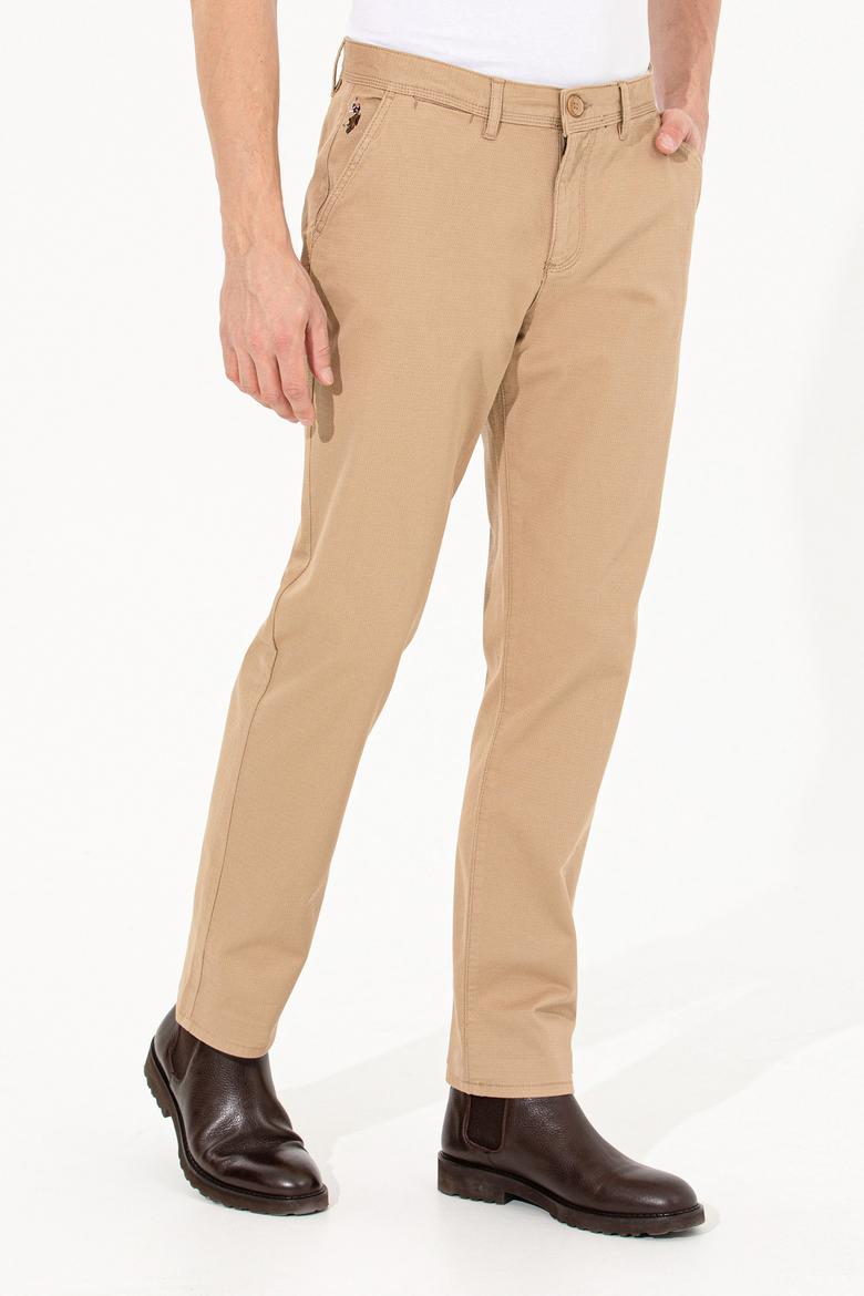 Erkek Regular Fit Camel Kanvas Pantolon - 50253418028
