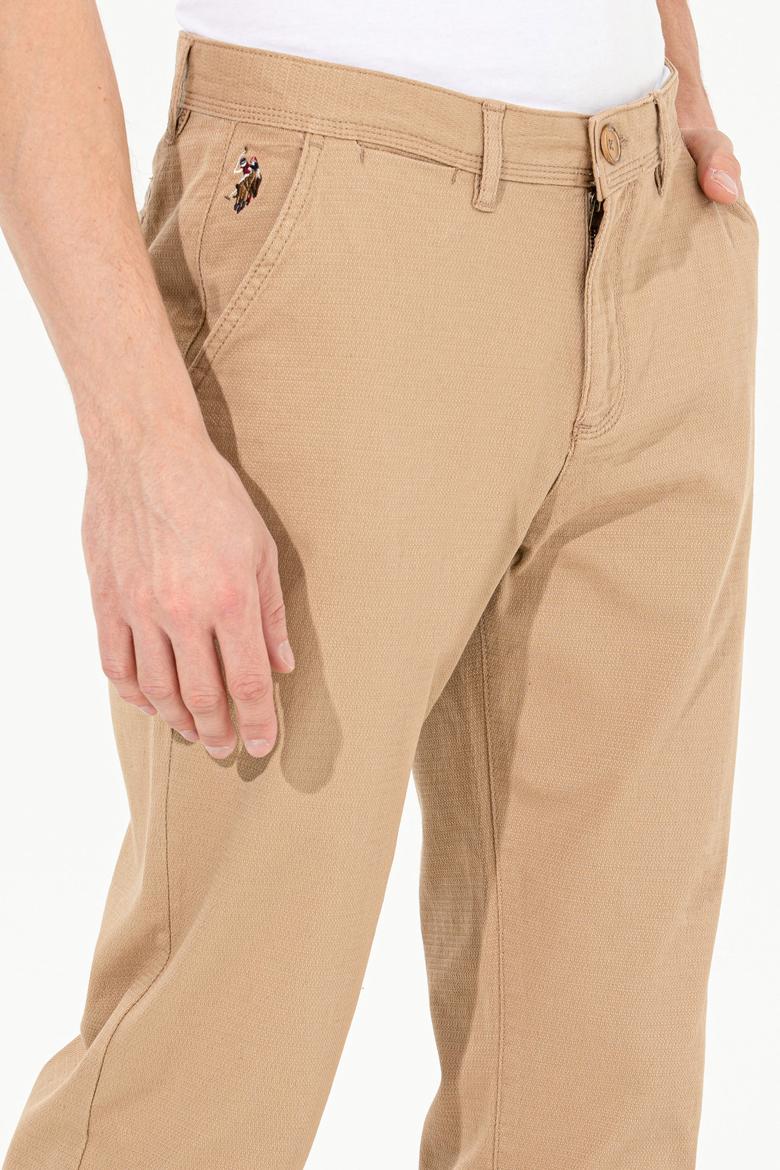 Erkek Regular Fit Camel Kanvas Pantolon - 50253418028