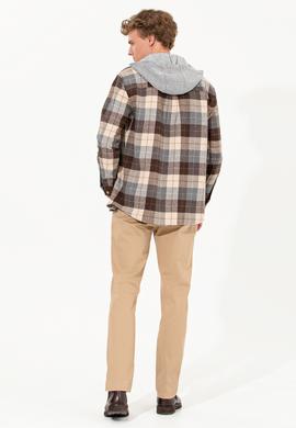 Erkek Regular Fit Camel Kanvas Pantolon - 50253418028