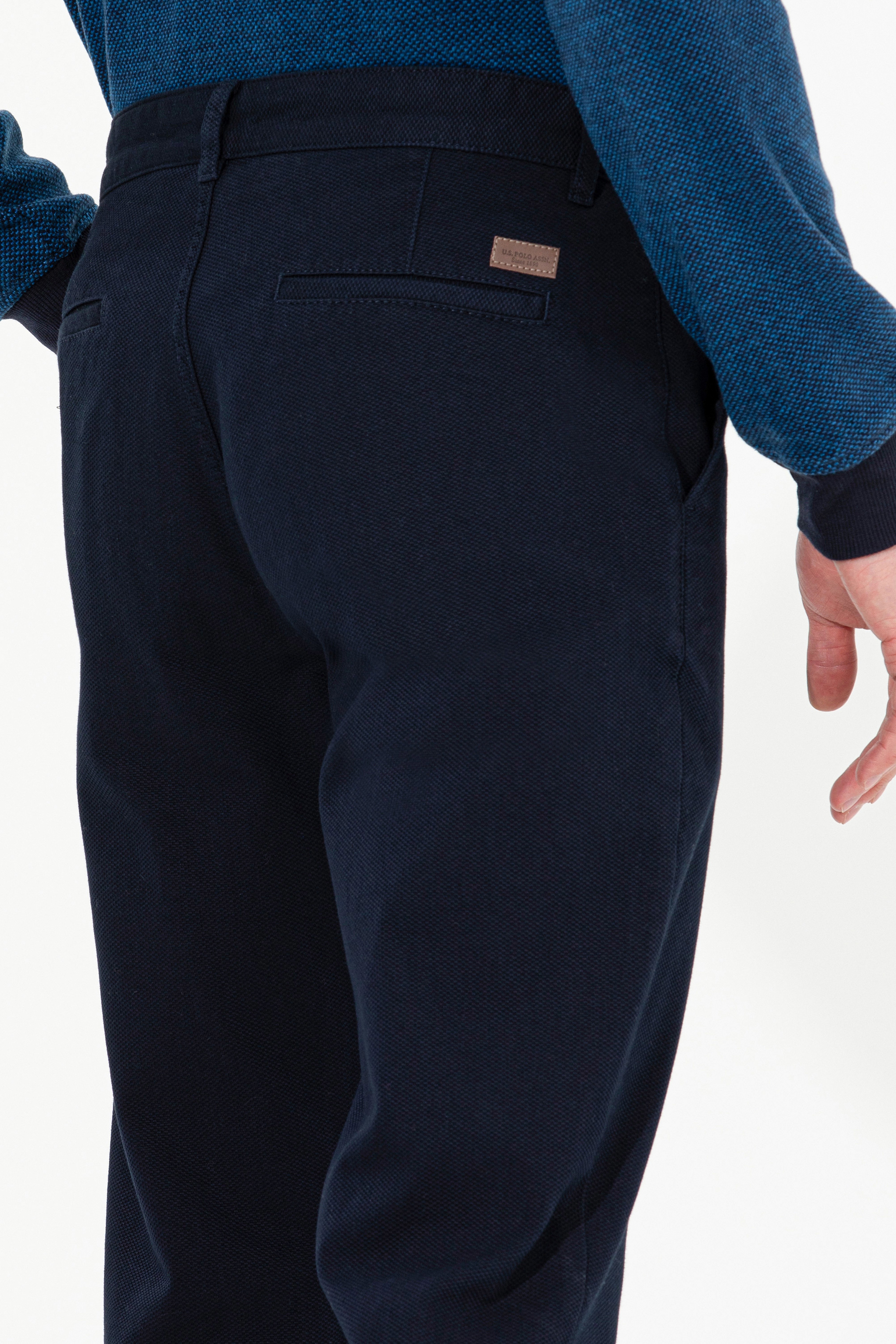 Erkek Regular Fit Lacivert Chinos - Image 7