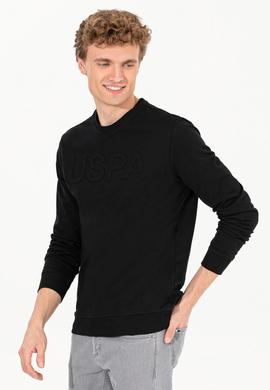 Erkek Siyah Basic Sweatshirt - 50254503012