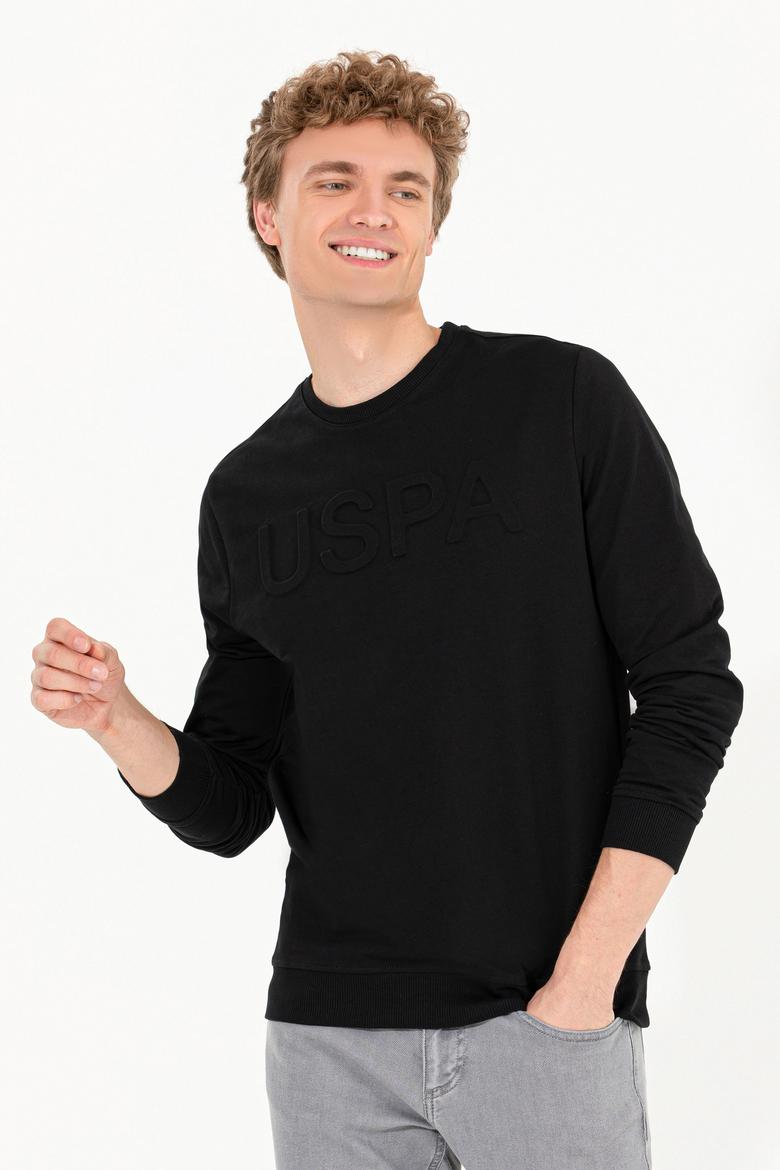 Erkek Siyah Basic Sweatshirt - 50254503012