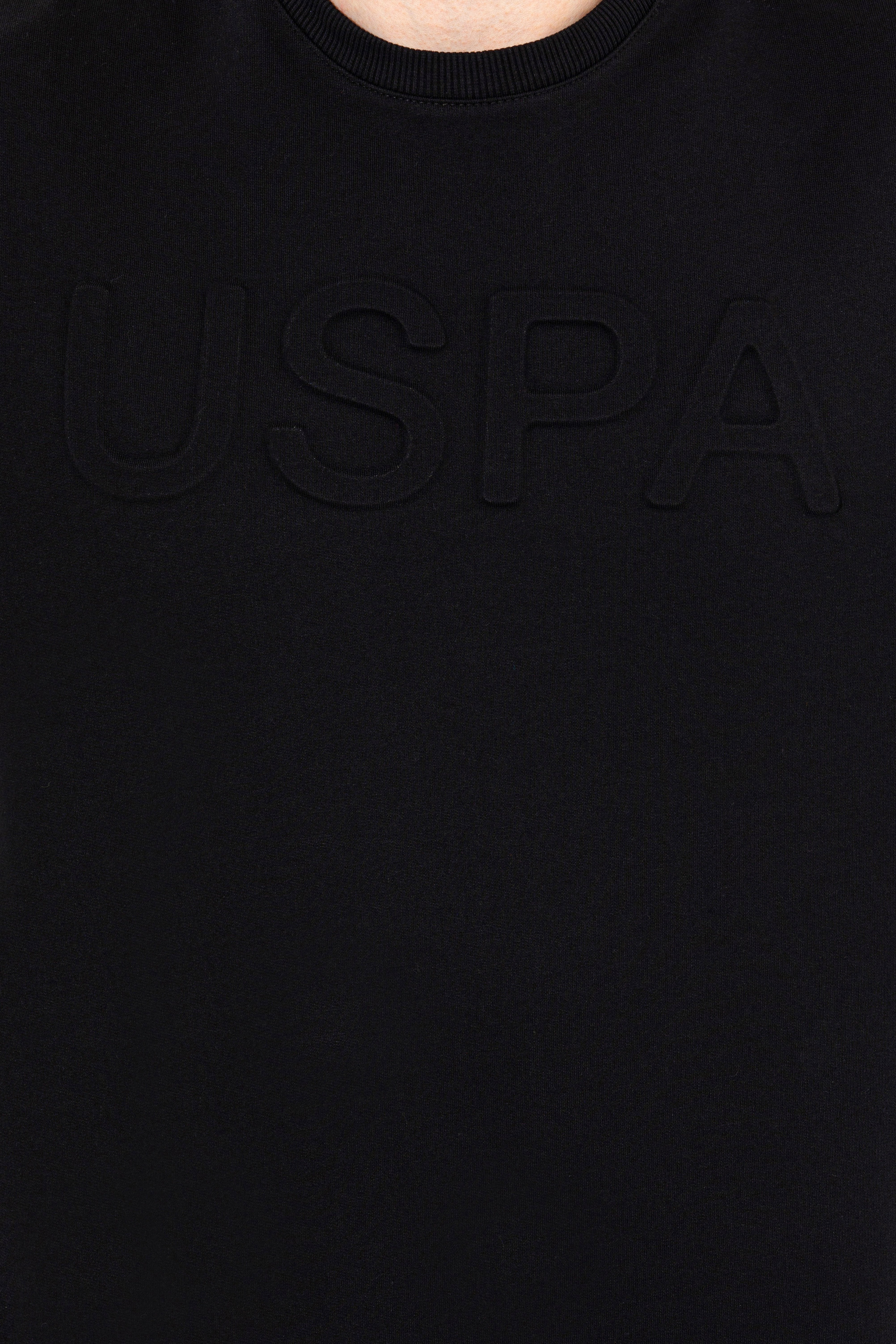 Erkek Siyah Basic Sweatshirt