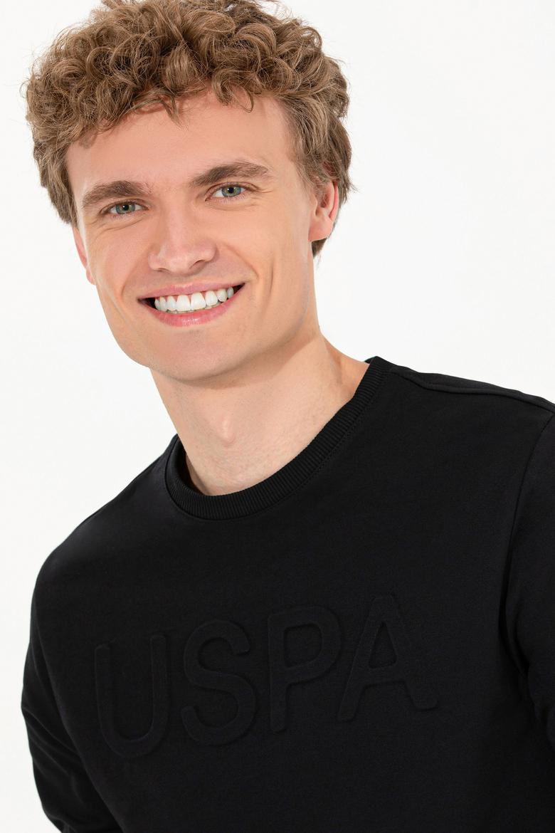 Erkek Siyah Basic Sweatshirt - 50254503012