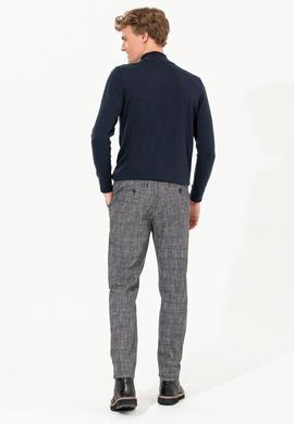 Erkek Carrot Fit Mavi Kanvas Pantolon - 50256579016