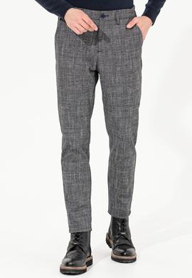 Erkek Carrot Fit Mavi Kanvas Pantolon - 50256579016