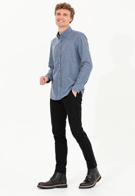 Erkek Siyah Kanvas Pantolon - 50263741014