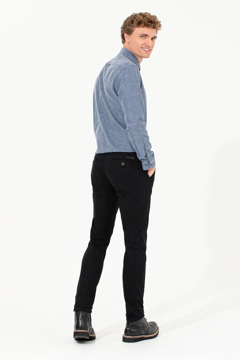 Erkek Siyah Kanvas Pantolon - 50263741014