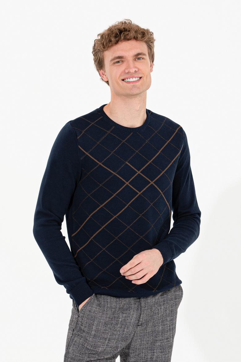 Erkek Lacivert Kazak - 50253956003