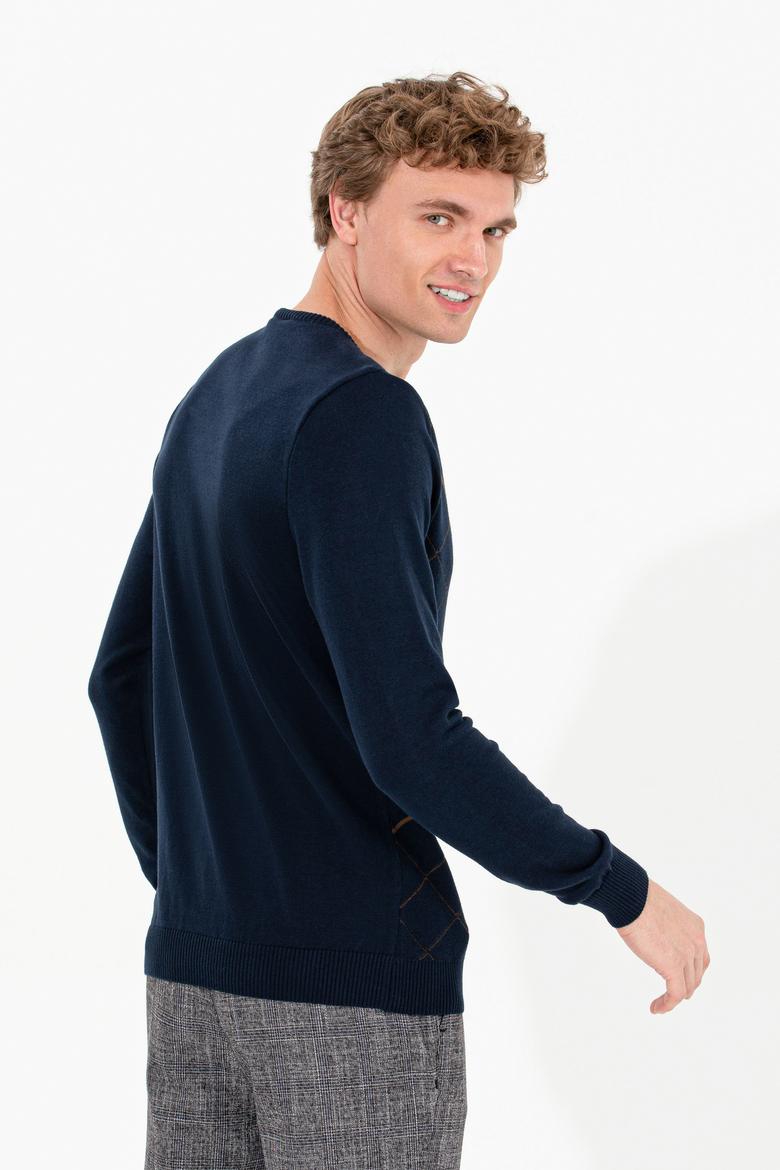 Erkek Lacivert Kazak - 50253956003