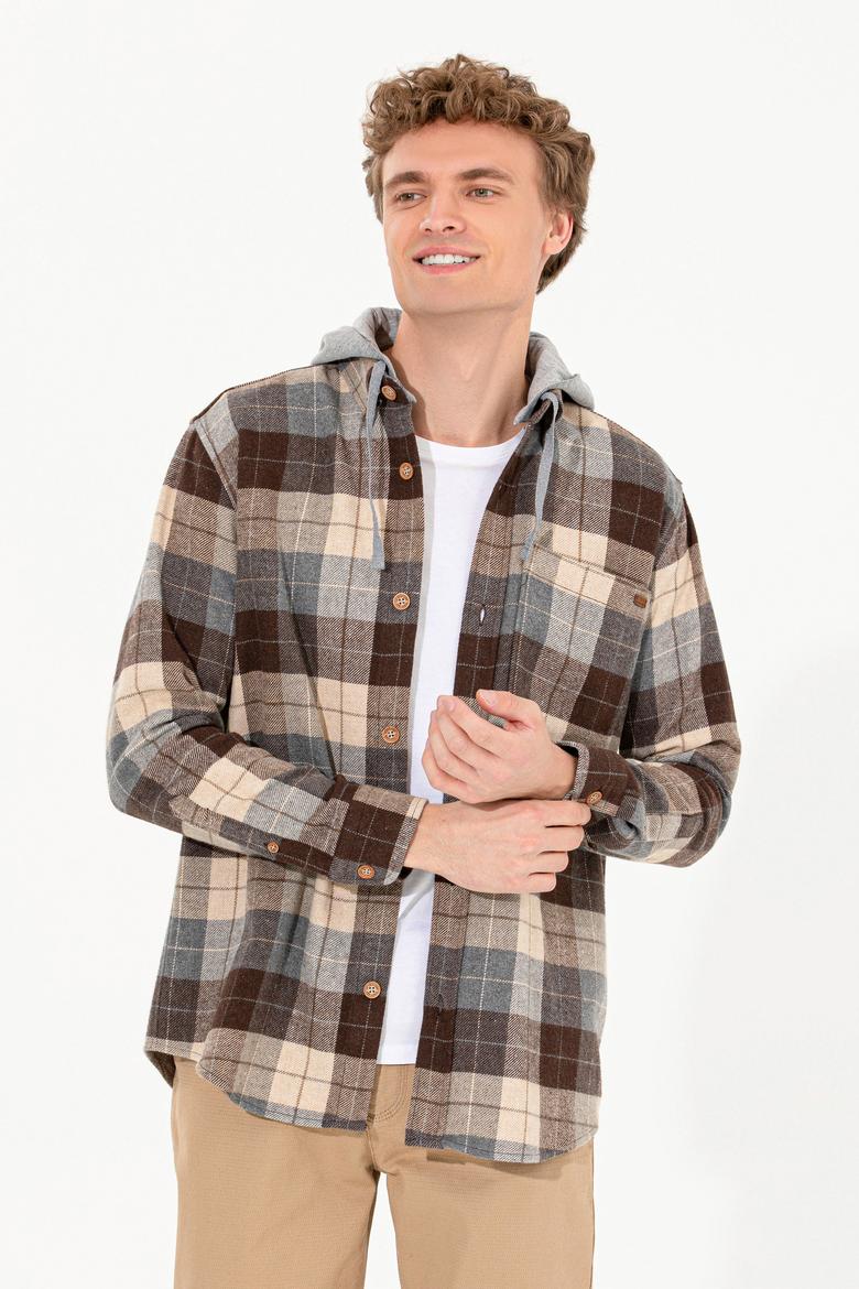 Erkek Camel Uzun Kollu Gömlek