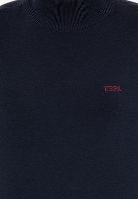 Erkek Lacivert Balıkçı Yaka Basic Triko Kazak - 50257605007