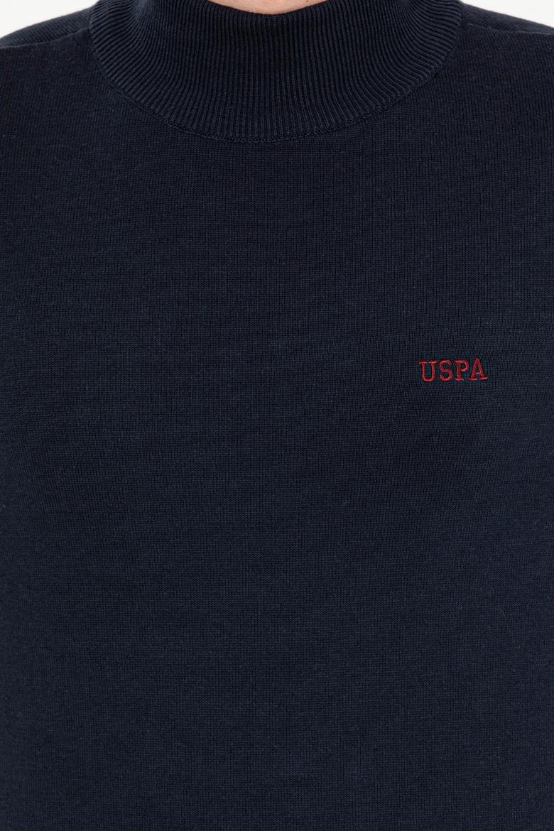 Erkek Lacivert Balıkçı Yaka Basic Triko Kazak - 50257605007