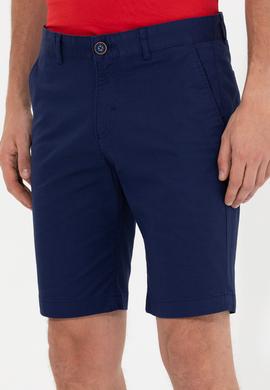 Erkek Lacivert Dokuma Şort - 50249295019