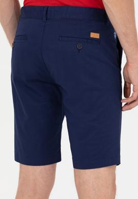 Erkek Lacivert Dokuma Şort - 50249295019