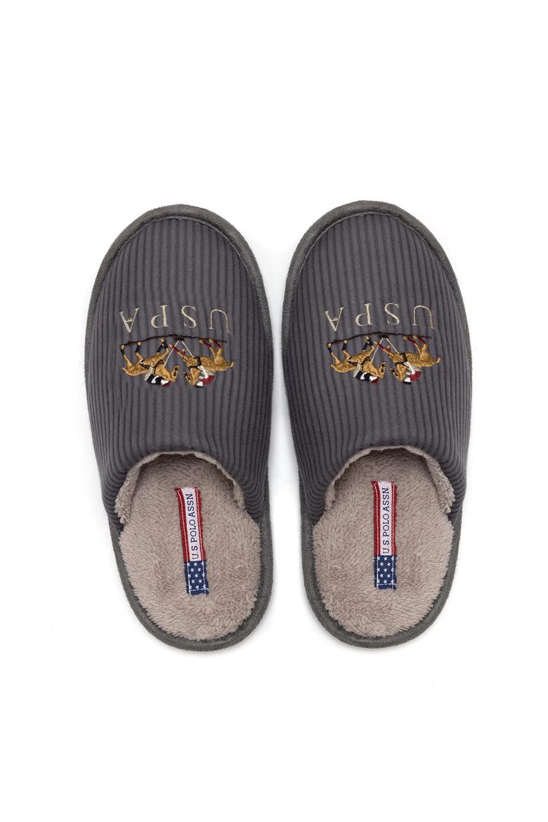 Erkek Gri Ev Terliği - 50258451004