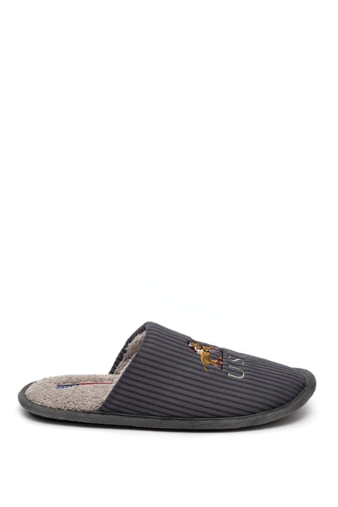 Erkek Gri Ev Terliği