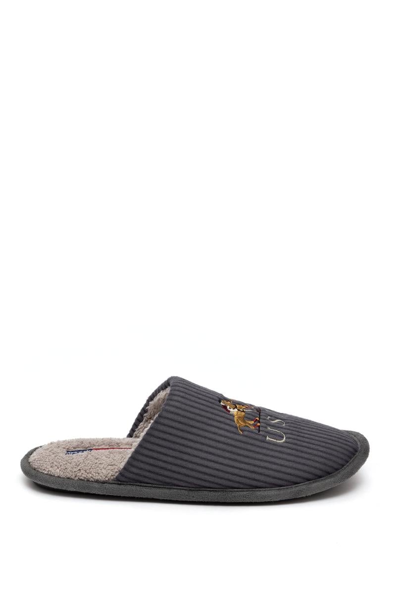 Erkek Gri Ev Terliği