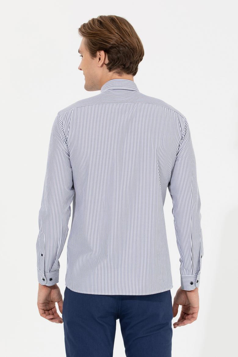 Erkek Lacivert Uzun Kollu Gömlek - 50262300009