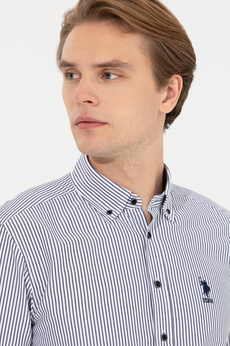 Erkek Lacivert Uzun Kollu Gömlek - 50262300009