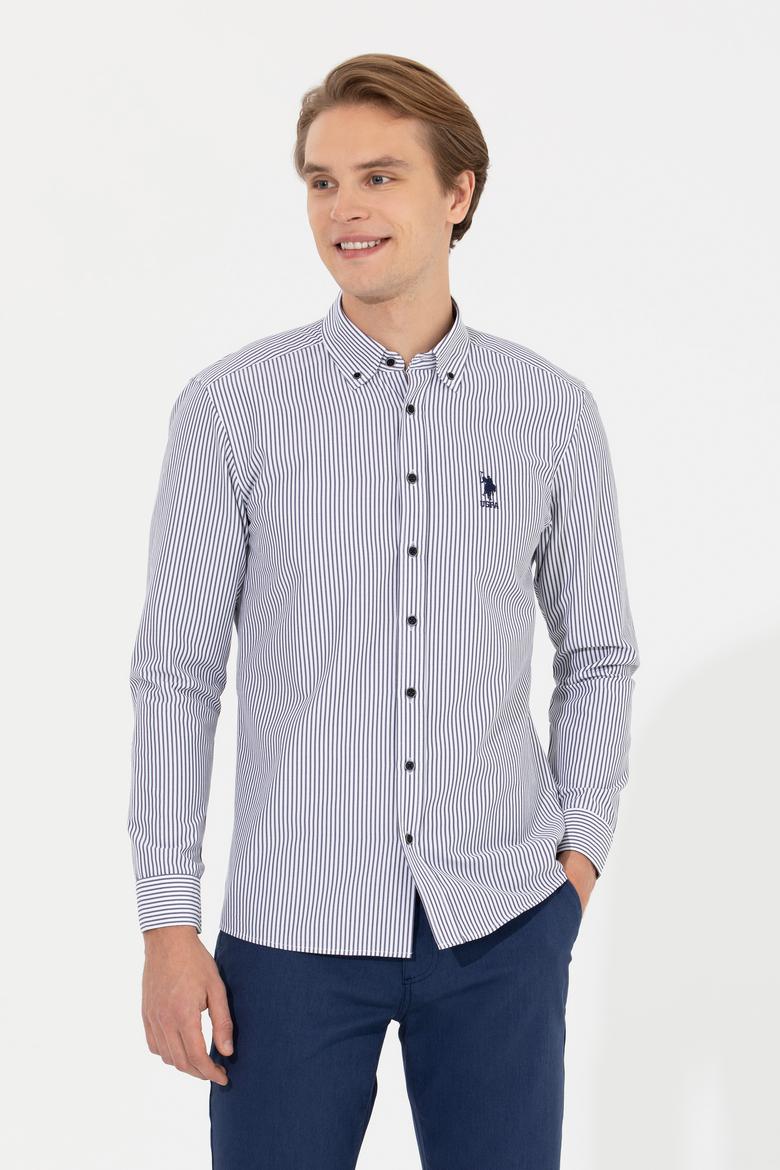 Erkek Lacivert Uzun Kollu Gömlek - 50262300009