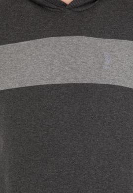 Erkek Antrasit Melanj Kapüşonlu Triko Kazak - 50257858025