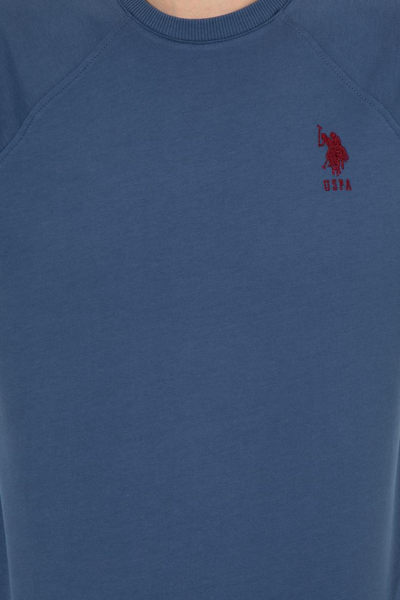 Erkek İndigo Basic Sweatshirt - 50253181084