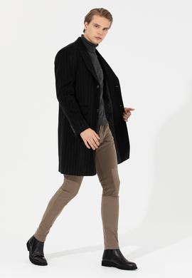 Erkek Siyah Kaşe Kaban - 50260871016