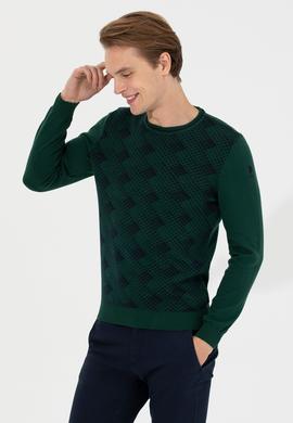 Erkek Yeşil Kazak - 50237185036