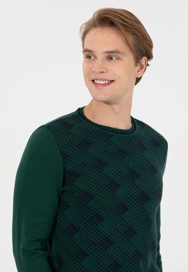 Erkek Yeşil Kazak - 50237185036