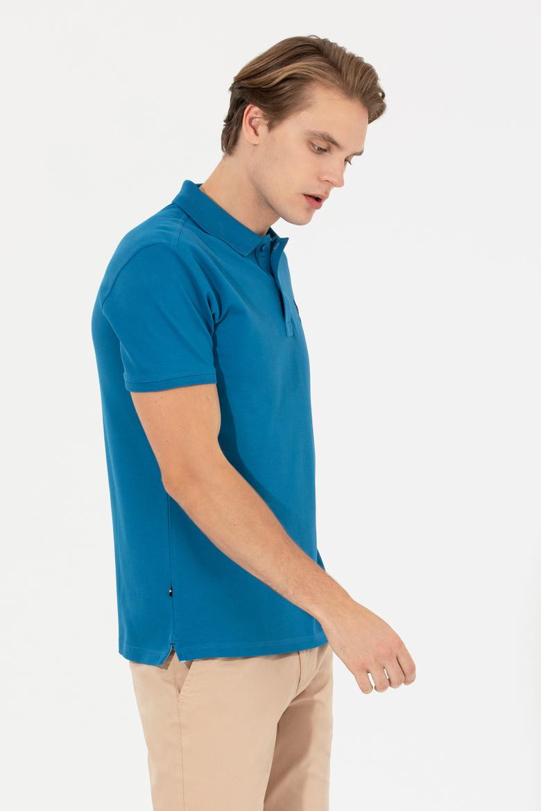 Erkek Petrol Basic Tişört - 50245073287