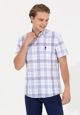 Erkek Mavi Kısa Kollu Gömlek - 50247510002