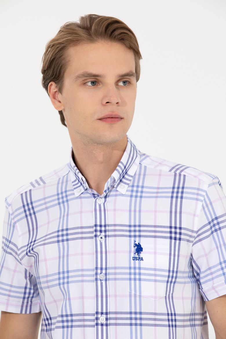 Erkek Mavi Kısa Kollu Gömlek - 50247510002